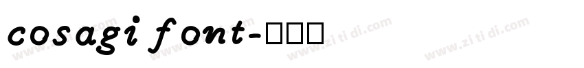 cosagi font字体转换